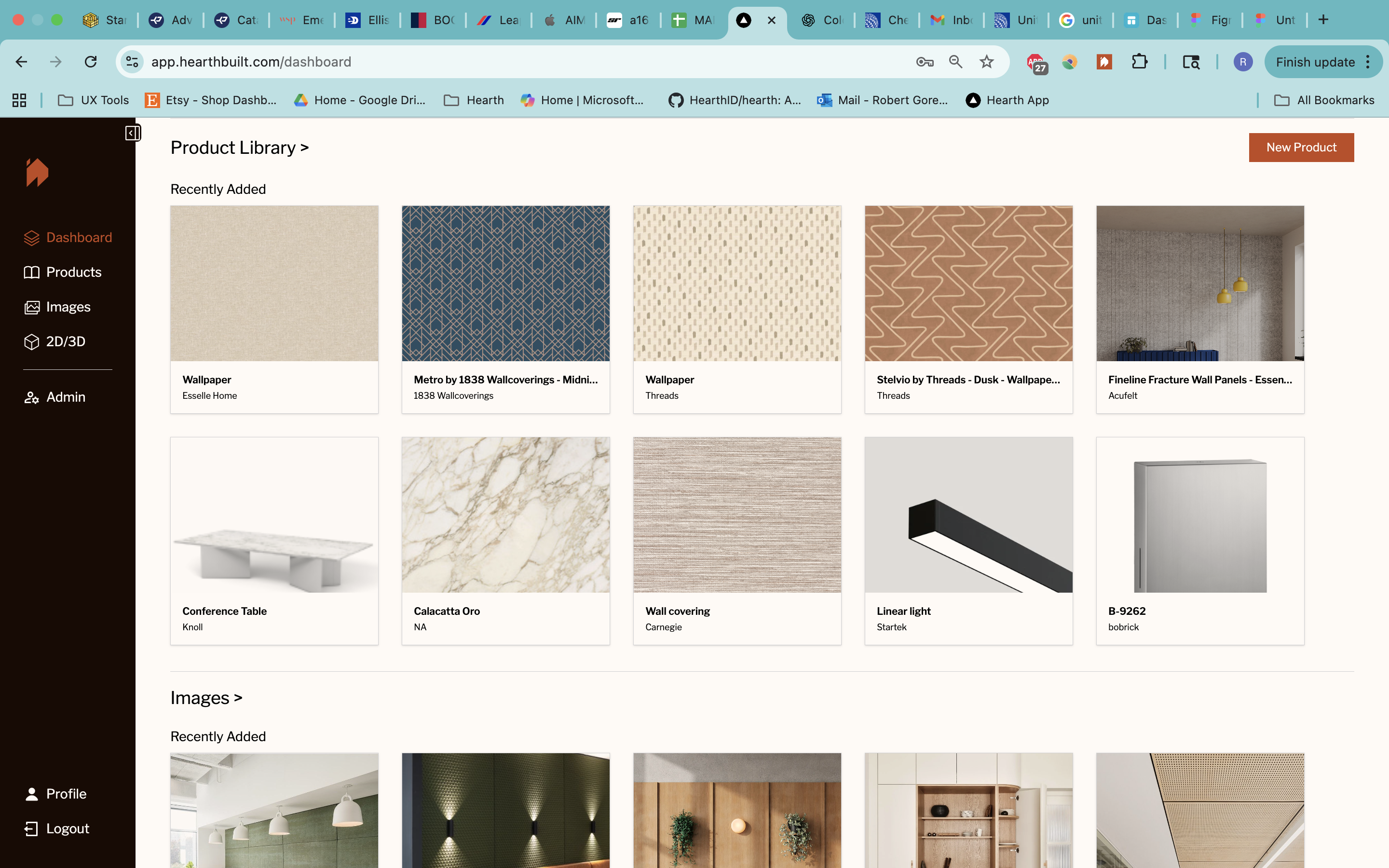 Data points on top of landscape